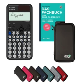 Calcuso Standard Package Black with Calculator Casio FX-85DE CW