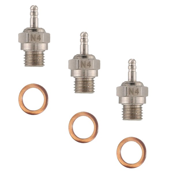 3-Pack Hot Spark Glow Plug N4 No.4 70117 Compatible with