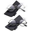 Quality Unisex Retro Round Reading Glasses Spring Hinge Stainless Steel