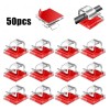 50 Clips Para Cables Para Exteriores, Soporte De Cable Adhes