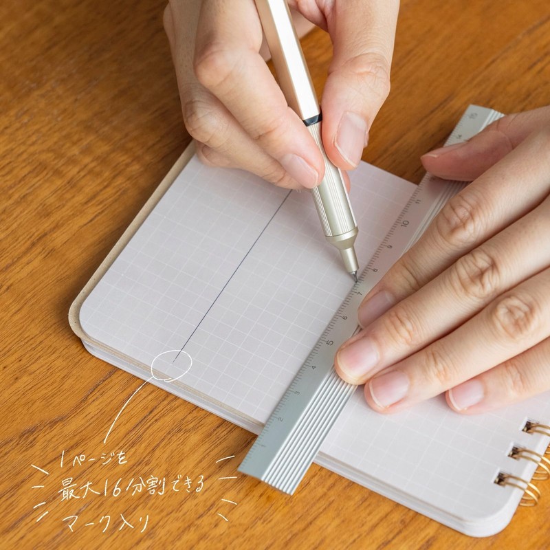 Beverly MM-046 Notebook, Ring Notebook, Smooth Box Garden, S