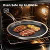 9.5" Crepe Pan Nonstick, 3-Ply Stainless Steel Omelet Skillet