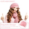 CINGHIA Baskenmütze Damen Winter,Barett Damen,Strickmütze Damen,Wintermütze Damen,Damen Baskenmütze,Mütze Rosa Damen,Strickmützen