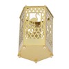 Metal Assembled Pen Holder Gold Hollow Pattern Flamingo Surfaces Plating