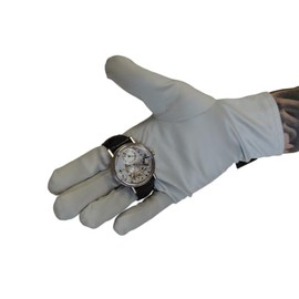 KD89 Grey Microfibre Heli Gloves for Watchmaking, Jewellery, Collectors, Professionals or Amateurs, gray, Sports