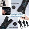 Zip Repair Set Replacement, 3 Sizes Removable Zip Replacement Zip