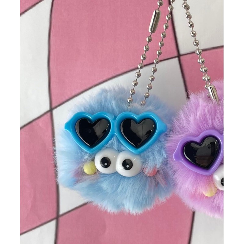 Wigo Mini Sunglasses, Monster Nuigurumi, Key Holder, Women's, blue
