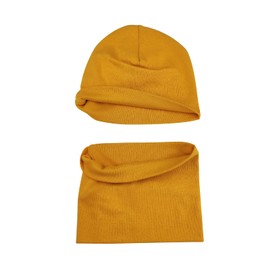 SWAUSWAUK Beanie Hat Girls Kids Baby 0-6 Years - Hat Scarf Set Girls for Autumn Winter Spring, Ginger