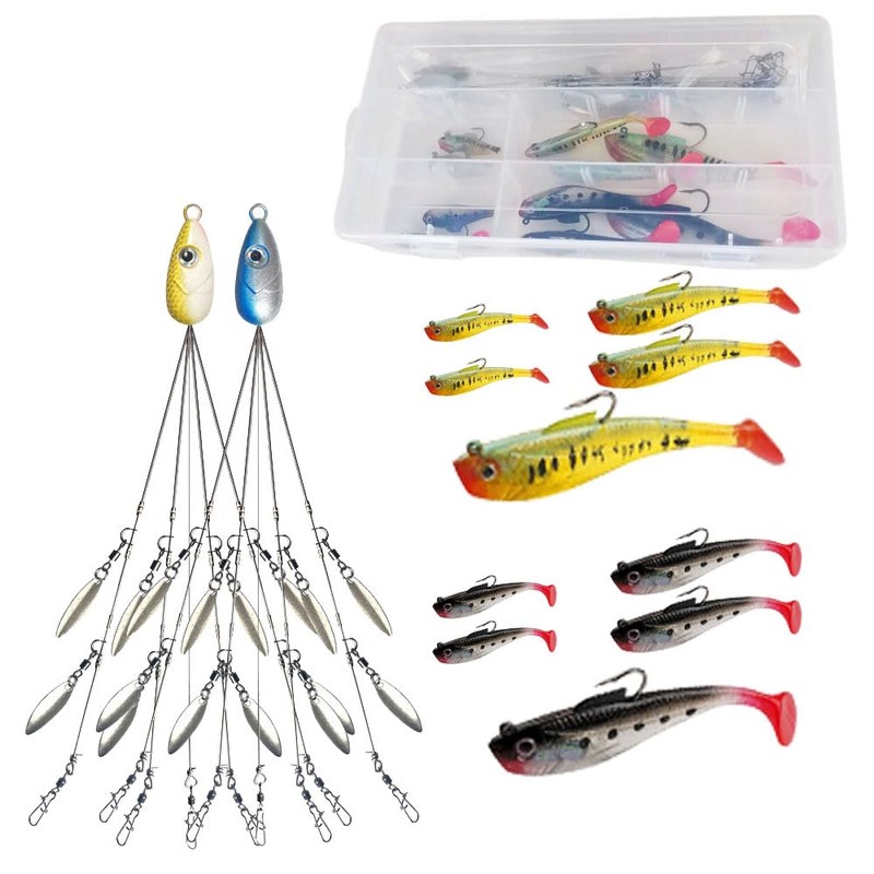 Alabama Rig Kit 5 Arms Alabama Umbrella Rig Bass Fishing