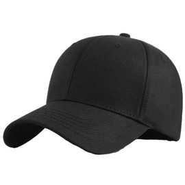 Lopis Cap, Large Size, Men's Deep, 23.6 - 25.6 inches (60 - 65 cm), Stylish, Cool, Brim Length, Sun Shade, Large, Extra Large Hat, XL, Black