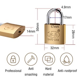 2 Pack Padlocks with Keys, 32mm Small Padlock Suitcase Luggage Locks Mini Padlock Key Padlock for Gym Locker, Computer Bag, Travel Bags, Cabinets - 32mm