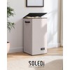 SOLEDI Laundry Hamper with Lid 100L Large & Tall Collapsible