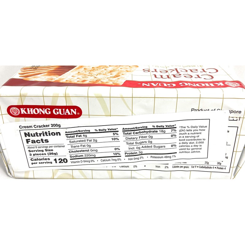 Khong Guan Cream Crackers 200g (7.05 oz)