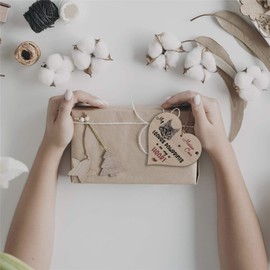 Maine Coon Gifts for Cat Lovers Owners - Cats Themed Wooden Hanging Heart Plaque Sign Gift Tag - Perfect Pet Present Keepsake for Cat Lady or Cat Dad - Pawprints - 3 Sizes