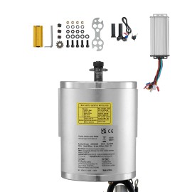 48V 4300rpm Upgraded Speed Controller 2000W Electric Brushless DC Motor Kit with Throttle Grip for Go Karts Electric Bicycleswith handle or not ?: with Handle, Size: Size 2000W/48V