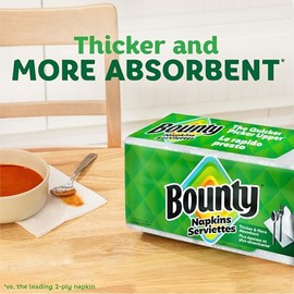 Bounty Servilletas de papel, blancas, 400 unidades