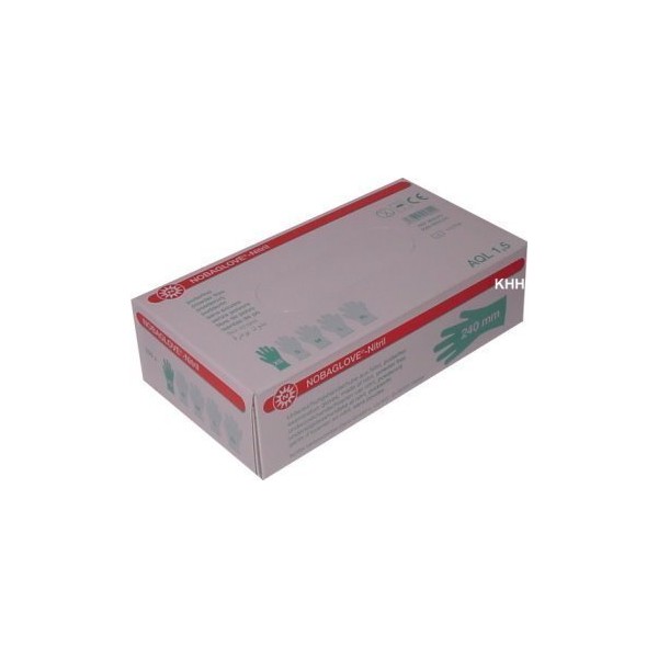 100 Piece Disposable Gloves Nitrile Noba Hypo-allergenic , Color white