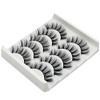 Vivis False Eyelashes 5 Pairs 3D Mink Natural Lashes Cross