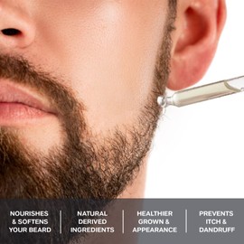4 Oz Beard Oil for Men- Sandalwood+Cedarwood Natural Beard Oil, with Argan Oil and Jojoba Oil, for Deeply Moisturizes, Softens Beard, Reduces Itch, Men Beard Oil, Beard Conditioner for Men (2 Pack)