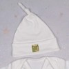 'Cricket Match Action' Baby Beanie Hat (BH00035021) White
