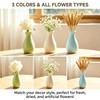 5 Inch White Ceramic Bud Vase with Narrow Neck