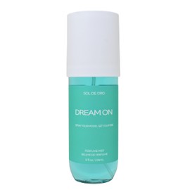 SOL DE ORO Dream On Body Perfume Mist, Fresh Gourmand Fragrance with Pistachio & Sea Salt, 8 fl oz/ 236 mL