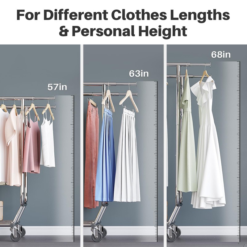 HOKEEPER Clothes Rack Heavy Duty Clothing Rack Load 650 LBS