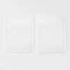 Muji NAB17A8S Pocket Seals, Translucent, Card Size, 1 Pocket x