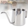 Stainless Steel Gooseneck Kettle, 304 Pour Over Coffee Pot Camping