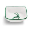 GMUNDNER KERAMIK Manufaktur 0324SAQU09 Green Deer Schälchen quadratisch 9 x