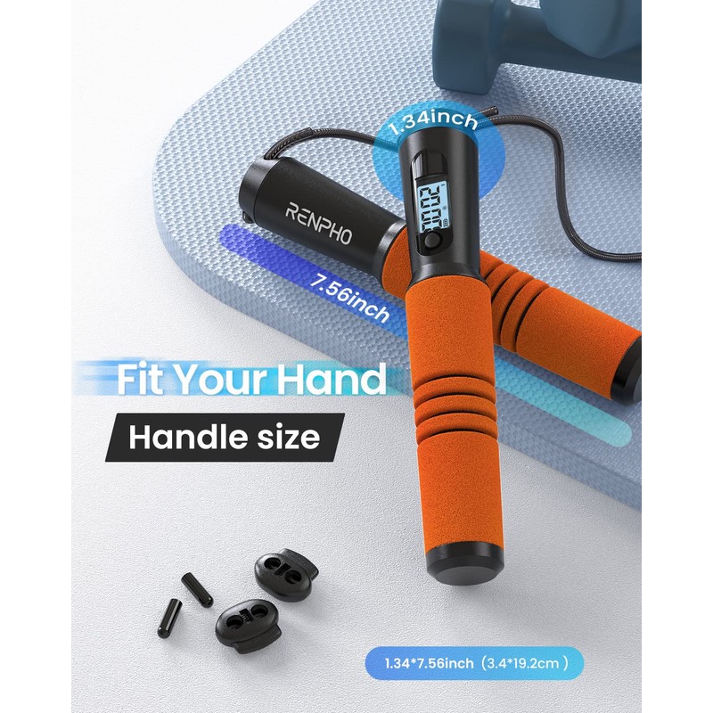 RENPHO Jump Rope, Smart Jumping Rope Counter with APP, Fitness