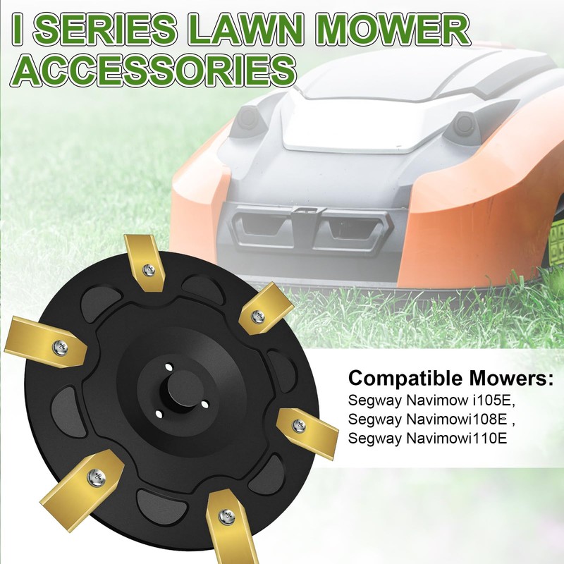 DGMI 6 Blade Disc, Robotic Lawnmower Blade Disc with Segway