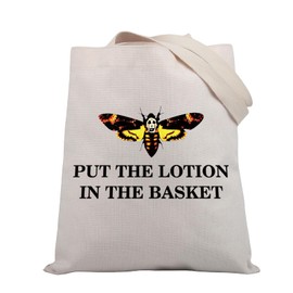 BDPWSS Silence Lambs Horror Movie Inspired Gift Put The Lotion In The Basket Hannibal Lecter Fan Gift Tote Bag (The basket TGCA)
