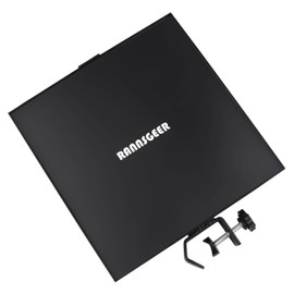 Rannsgeer Heavy Duty Metal Square Tray for Speaker Stand and TV Stand Tripod (11.8 x 11.8 inch)