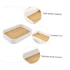 TEHAUX 1pc Wood Grain Desktop Storage Box Multi-Functional Organizer for