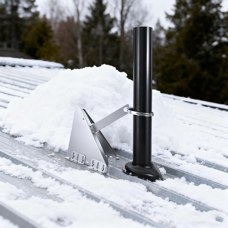 Snow Splitter for Chimneys. Lifetime Protection for 2-5" Wood Stove