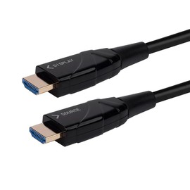 Monoprice 4K High Speed Fiber Optic HDMI Cable - 4K@60Hz, 18Gbps, HDR, Active Optical Cable (AOC), 49ft, Black