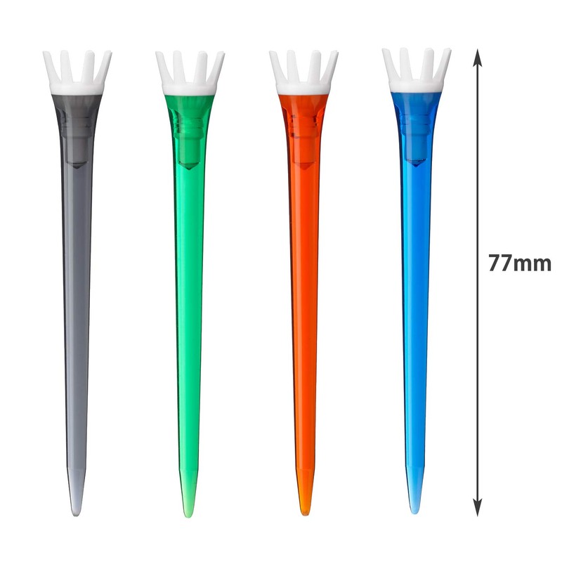 Tabata GV1420A 77 Golf Tee, Plastic Tee, Long Tee, For