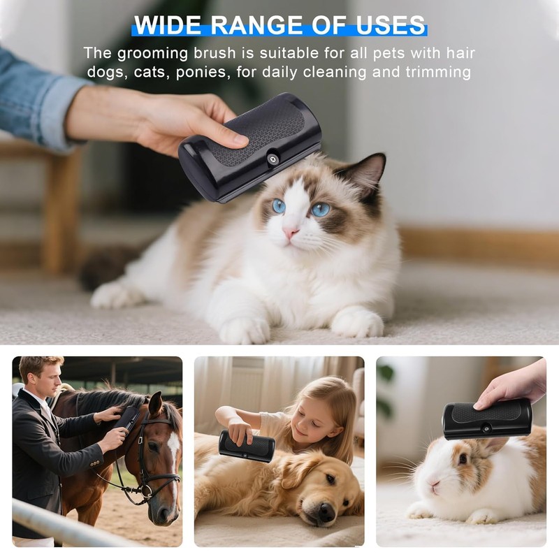 Grooming Deshedding Brush for Cats, Dogs and Horses, Hair and