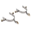 1 Pair Horse Spurs Stainless Steel Exquisite Cowboy Equestrian Boot