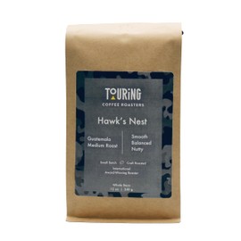 Touring Coffee Roasters Hawk’s Nest Guatemalan Coffee Whole Beans Balanced Roast - 100% Arabica Single Origin, Sweet, Nutty, Smooth, Natural Sun Dried – 12oz