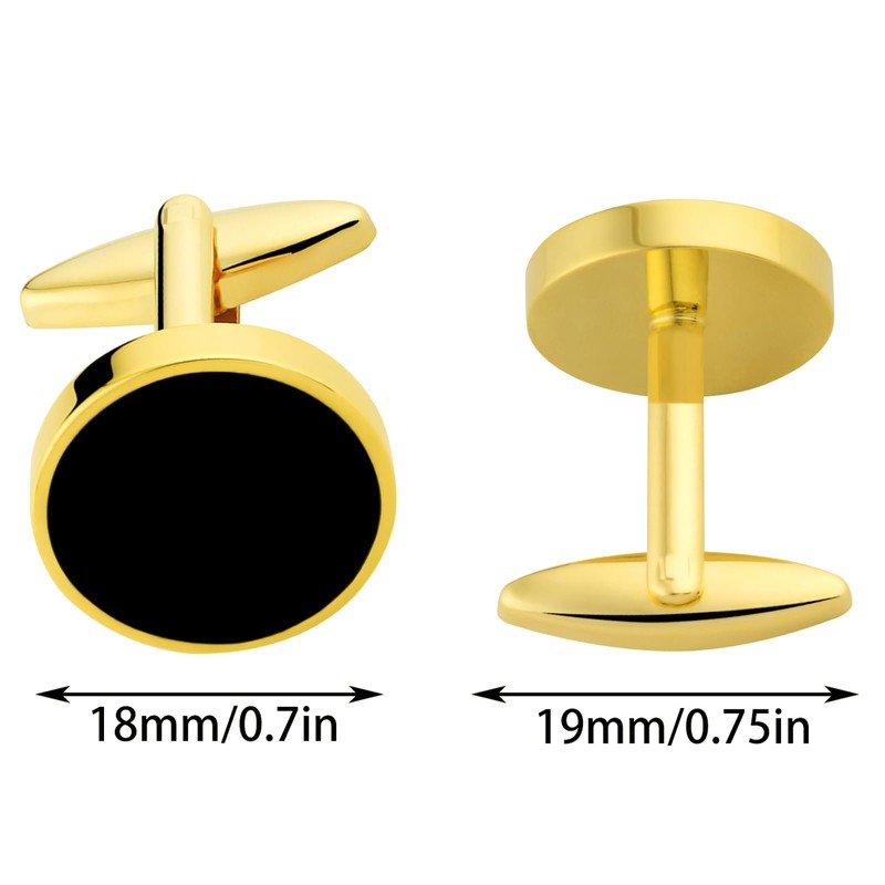 Dannyshi Cufflinks for Men and Tuxedo Shirt Studs Set with