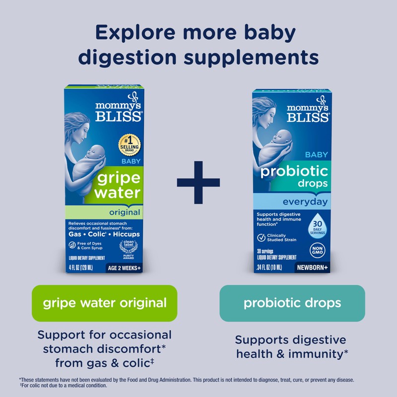 Mommy's Bliss Gripe Water Night Time, Gripe Water for Babies,