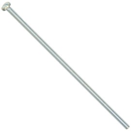 Small Parts Steel Steel Pan Head Machine Screw, Zinc Plated, Meets ASME B18.6.3, Slotted Drive, #8-32 Thread Size, 5-1/2" Length, Fully Threaded, Imported (Pack of 10)