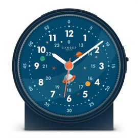 Cander Berlin MNU 1209 A Children's Alarm Clock Silent Astronaut Space Light Snooze Lighting Analogue Boys Girls Children's Room Alarm Clock Children