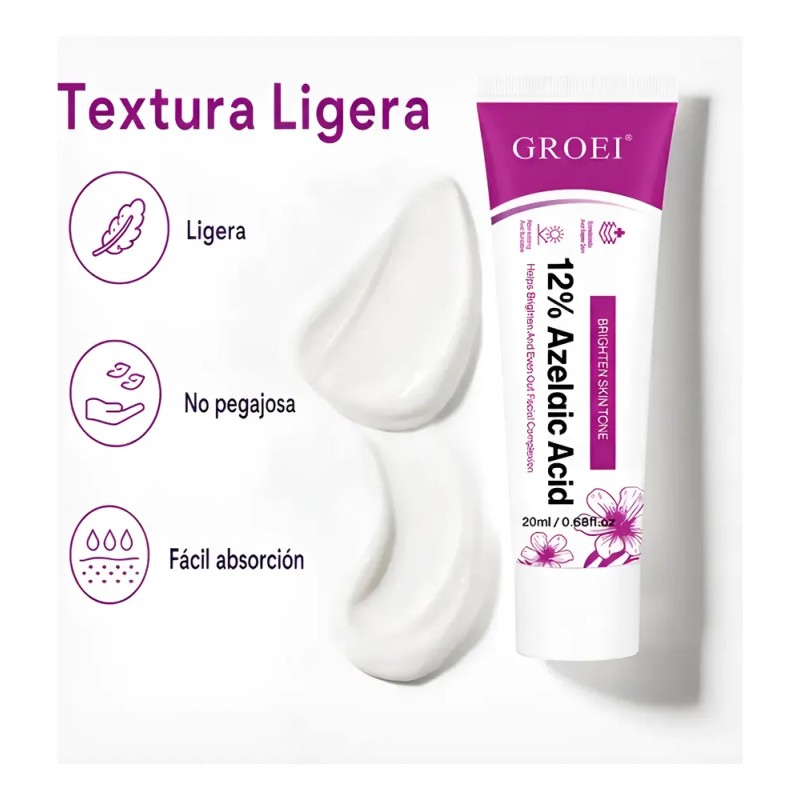 Crema Ácido Azelaico 12% Contra Acné Manchas Del Rostro