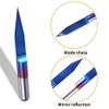 30 Degree V Groove Bit 0.1mm Carbide PCB Nano Blue