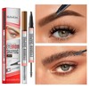 Eyebrow Pencil with Eyebrow Gel, 2 in 1 Brow Pen