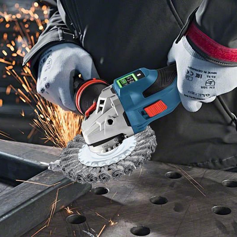 Wire Brush Flex Pack of 2 Wire Brush Angle Grinder