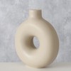 Boltze Lanyo 2024829 Vase Set (Beige, Ceramic Flower Vase, Round